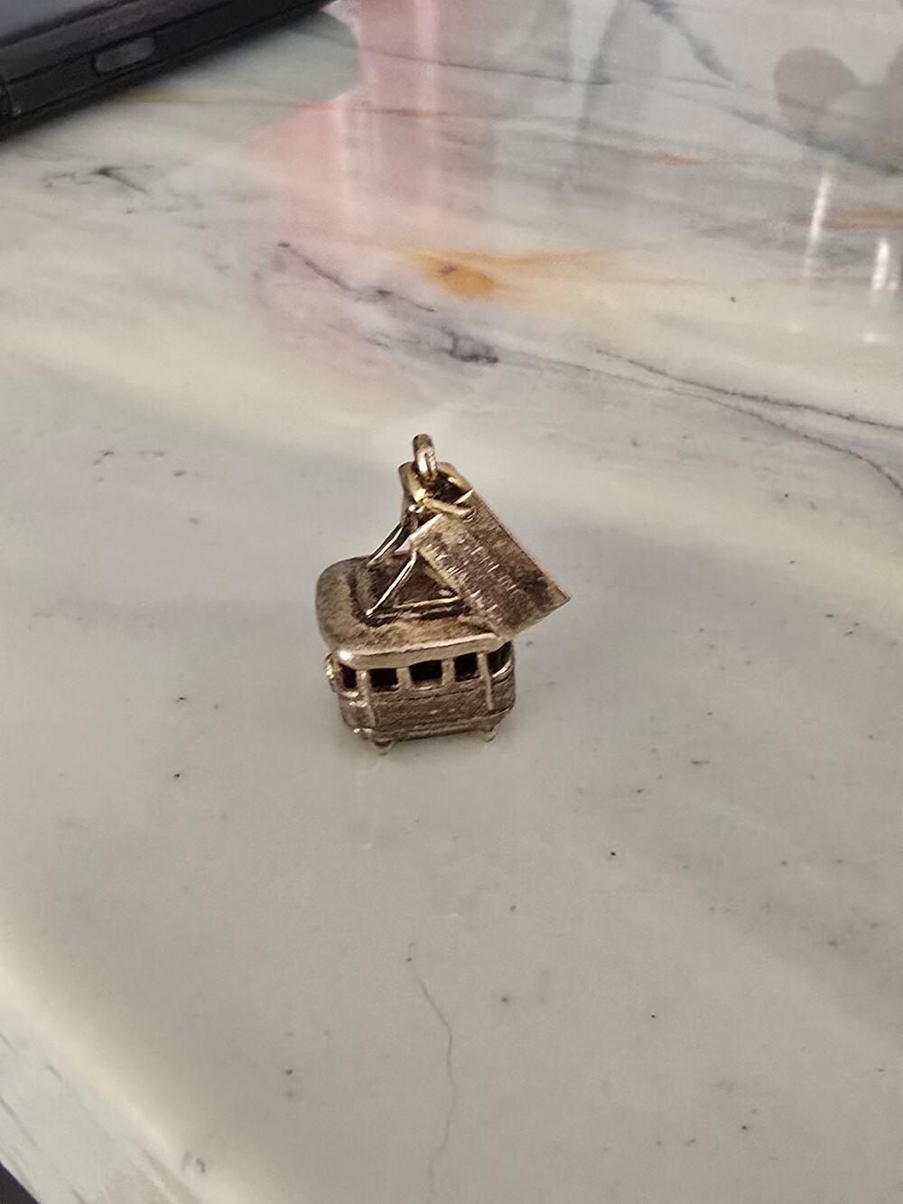 Antique Sterling Silver 925 Tramway/Gondola Cable Car Charm Pendant New Mexico